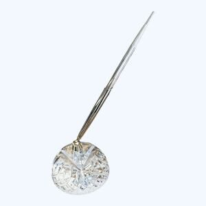 Vintage Lenox Crystal Mystic Penholder & Pen Gold Tone NIB Office Desk